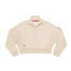 Abbigliamento AS Roma Felpe | Felpa Cropped Logo Asr, Donna, Crema