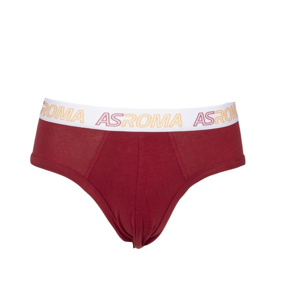 Abbigliamento AS Roma Intimo E Pigiami | 3 Slip Con Elastico As Roma, Uomo, Blu, Nero E Rosso