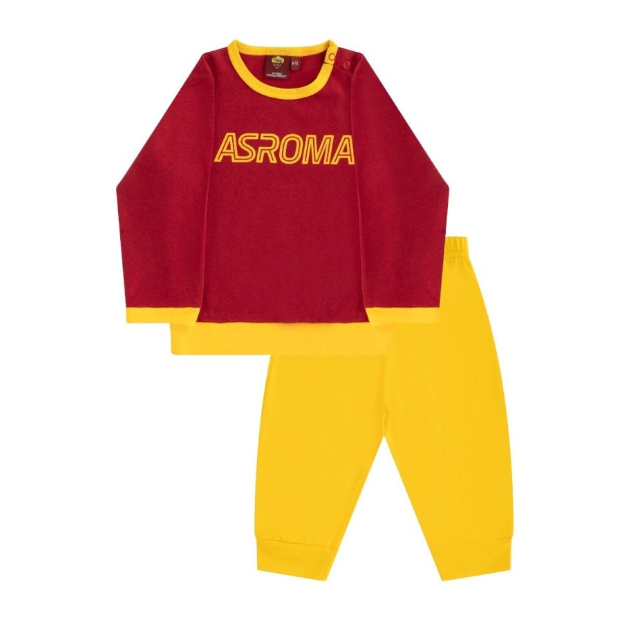 Abbigliamento AS Roma Intimo E Pigiami | Pigiama Lungo As Roma, Bambini, Rosso