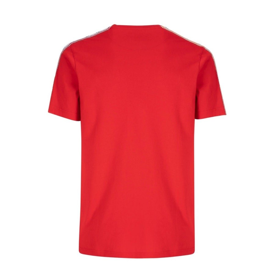 Abbigliamento AS Roma T-Shirts E Polo | T-Shirt Manica Corta Modello Retro Taper Uomo- Rossa