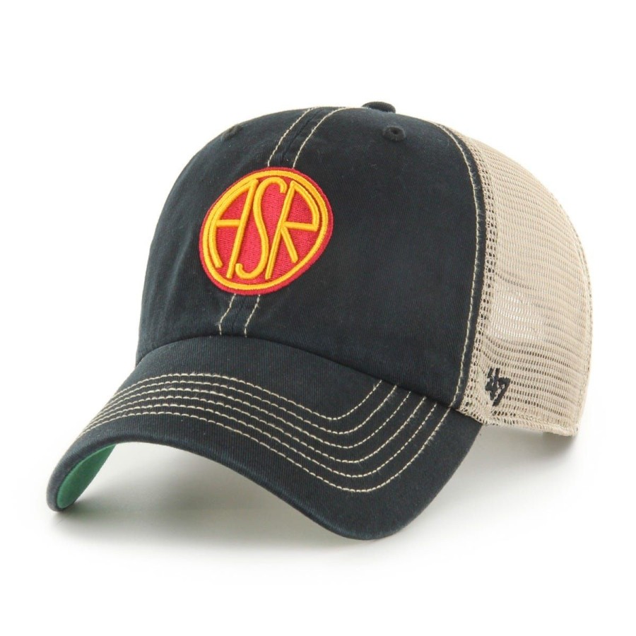 Accessori AS Roma Cappellini E Berretti | Cappellino Trucker As Roma Con Logo Asr, Adulto, Nero