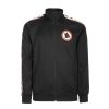 Abbigliamento AS Roma Felpe | Felpa Con Zip Modello Retro Taper Uomo- Nera